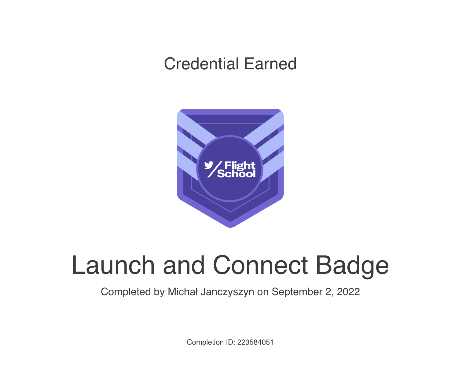 Launch and Connect Badge