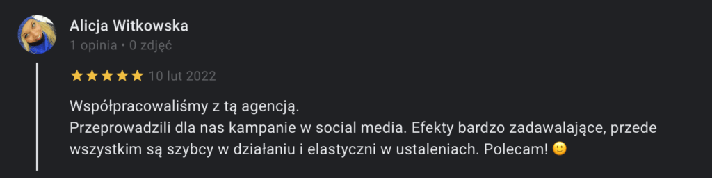 Opinia Alicja Witkowska