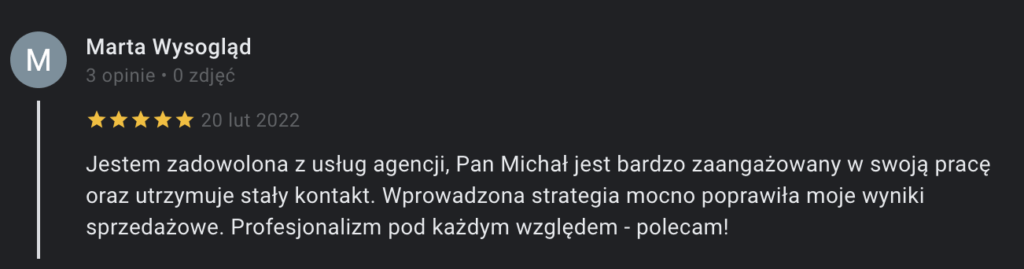 Opinia Marta Wysogląd